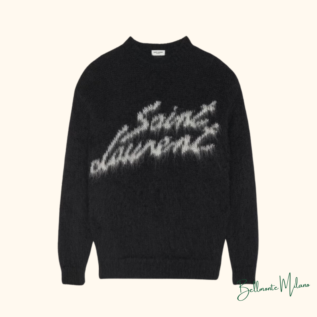 Suéter "Mohair Logo" Saint Laurent