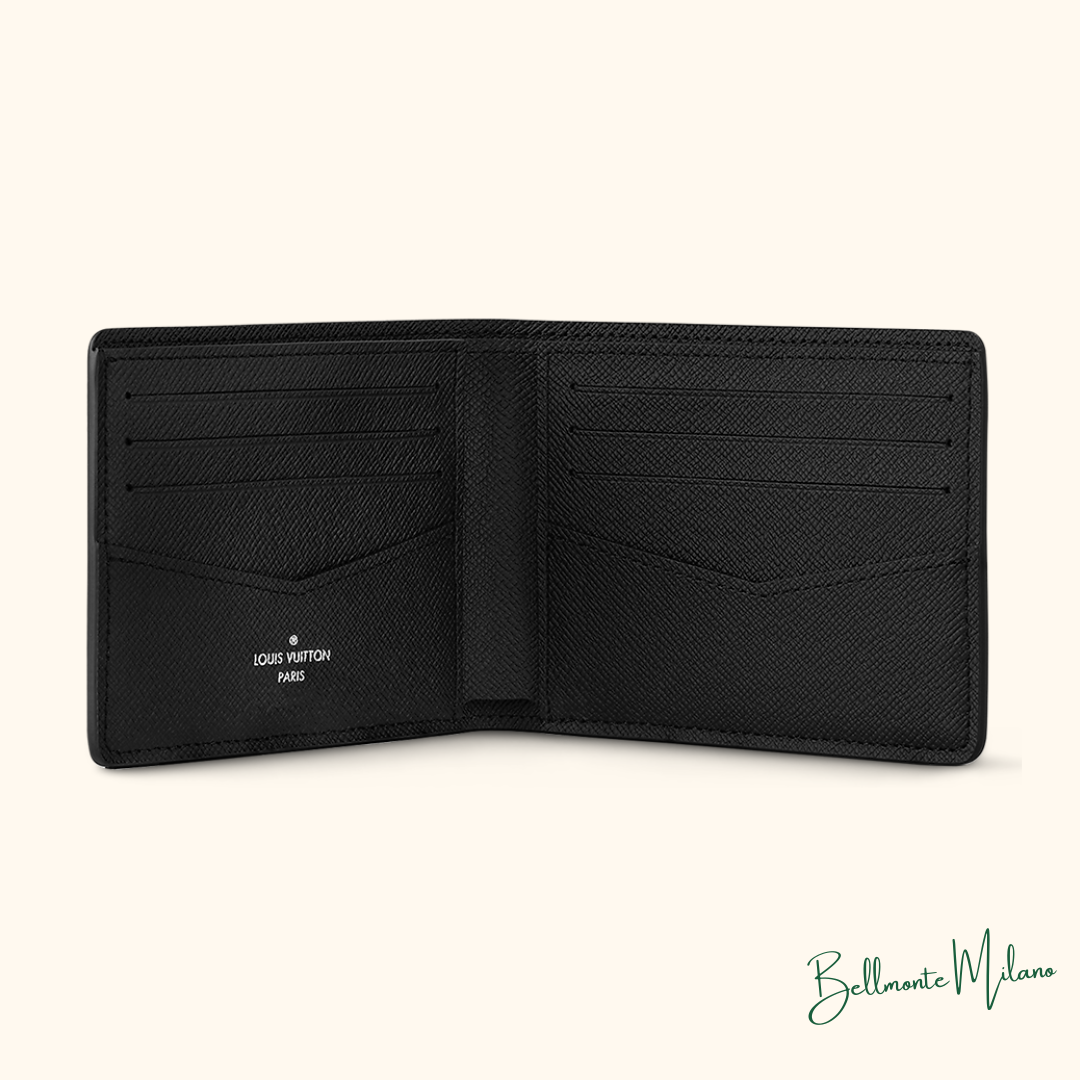 Carteira / Porta-cartão LV Black Piano