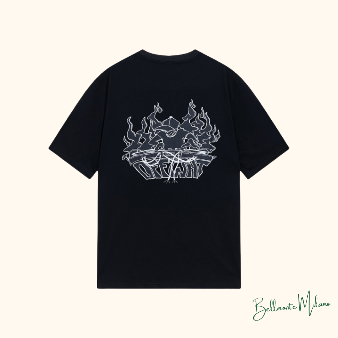 Camiseta "DJ Logo Print" Off-White