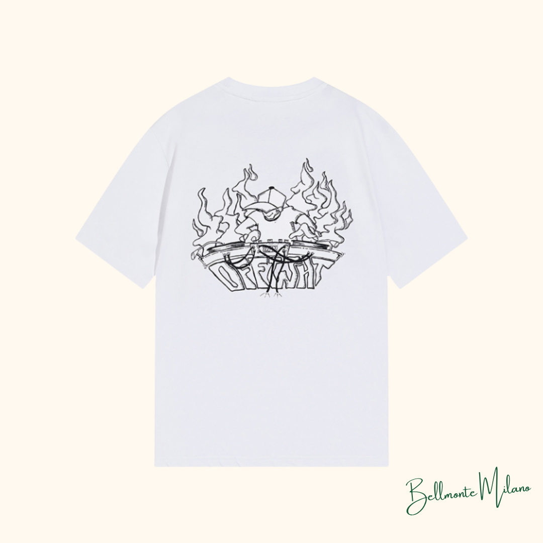 Camiseta "DJ Logo Print" Off-White
