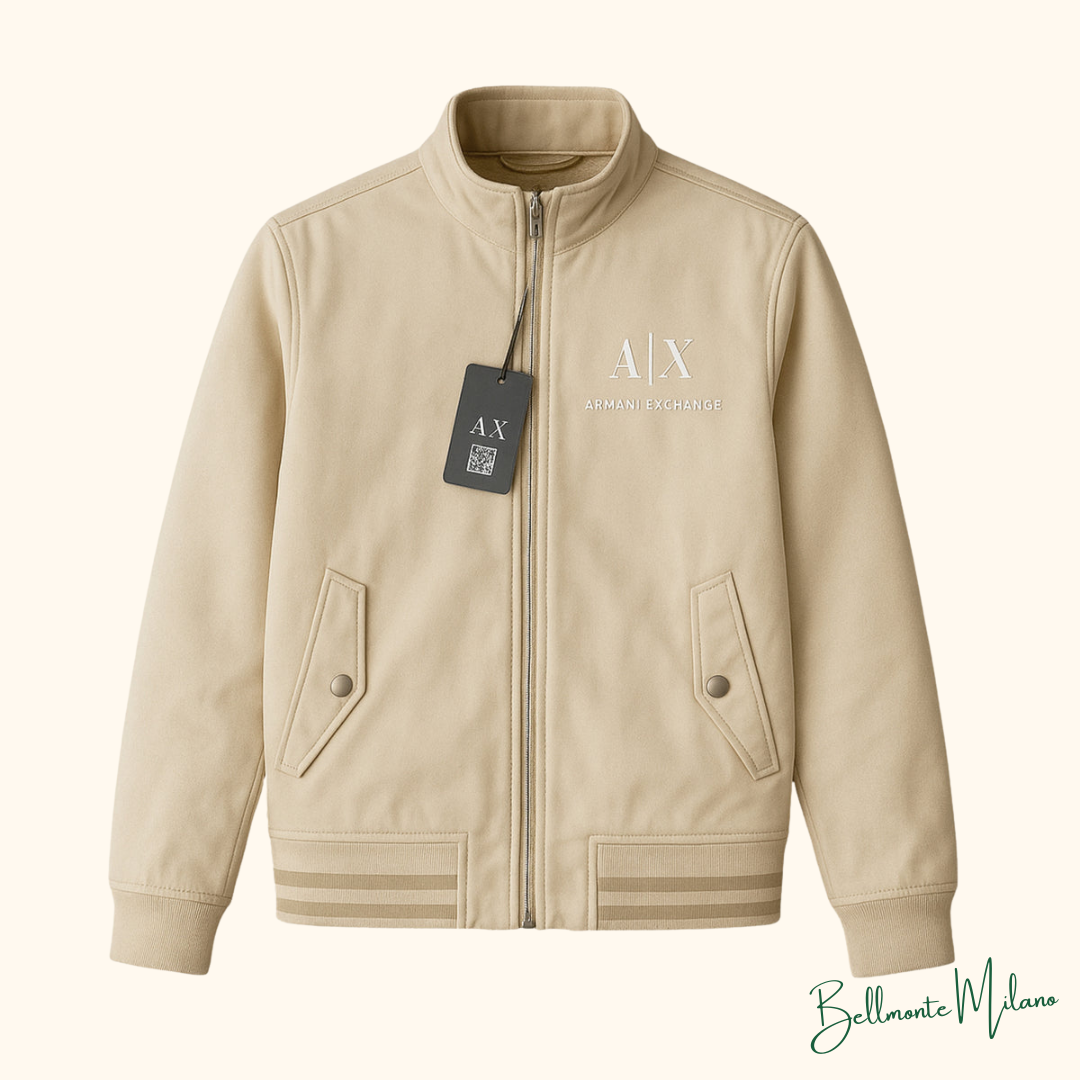 Jaqueta gola alta com Zíper 1/4 - A|X