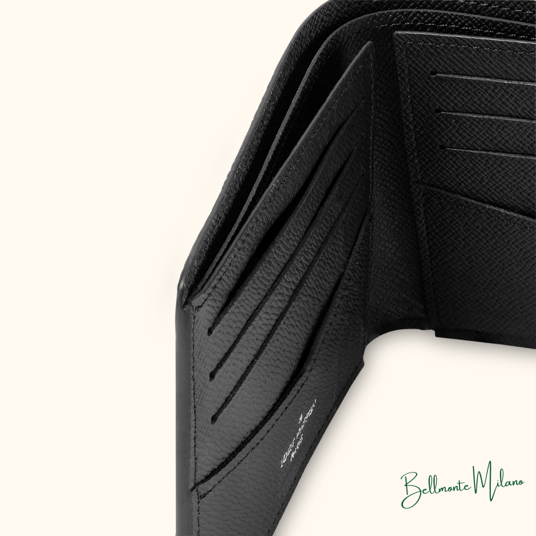 Carteira / Porta-cartão LV Black Piano