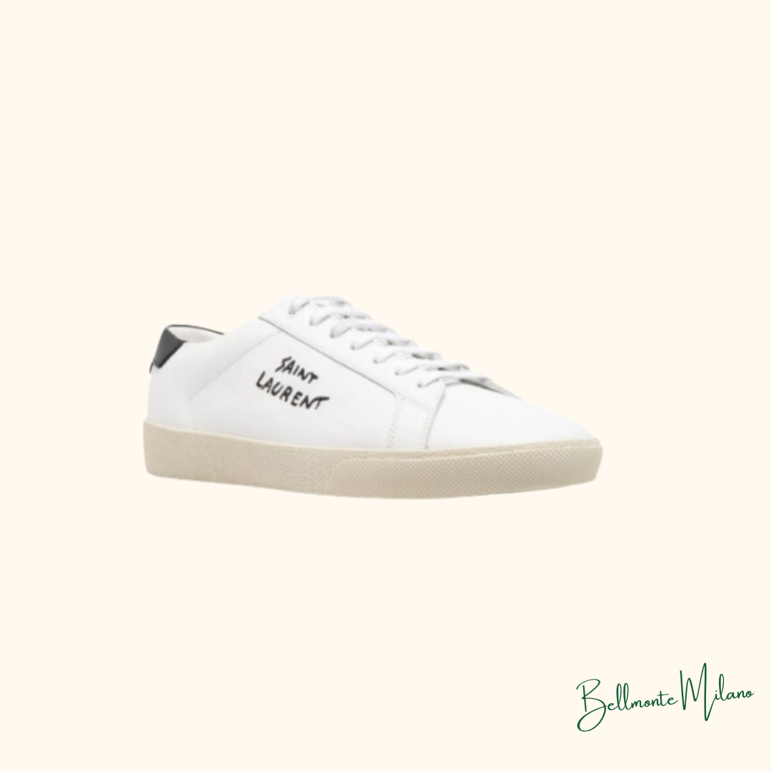 Tênis Cano Baixo YSL Branco