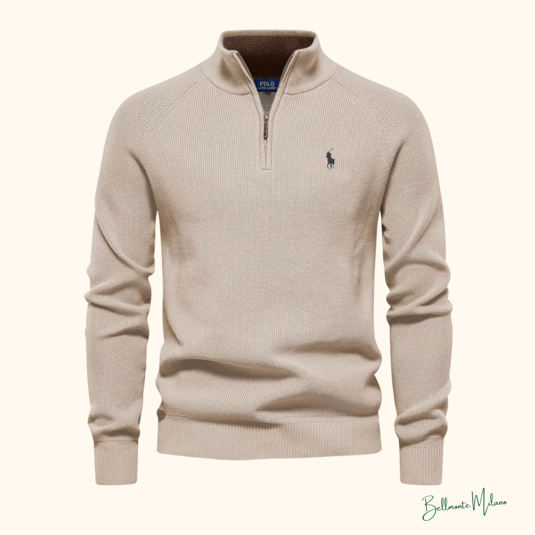 Suéter R&L™ com meio zíper