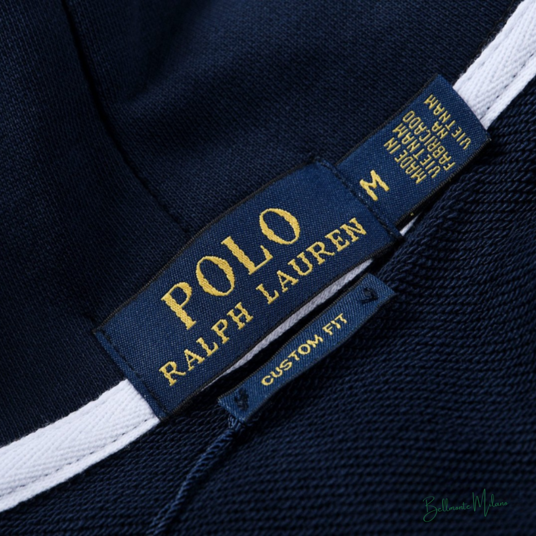 Moletom Capuz de Malha Dupla Zíper - Ralph Lauren