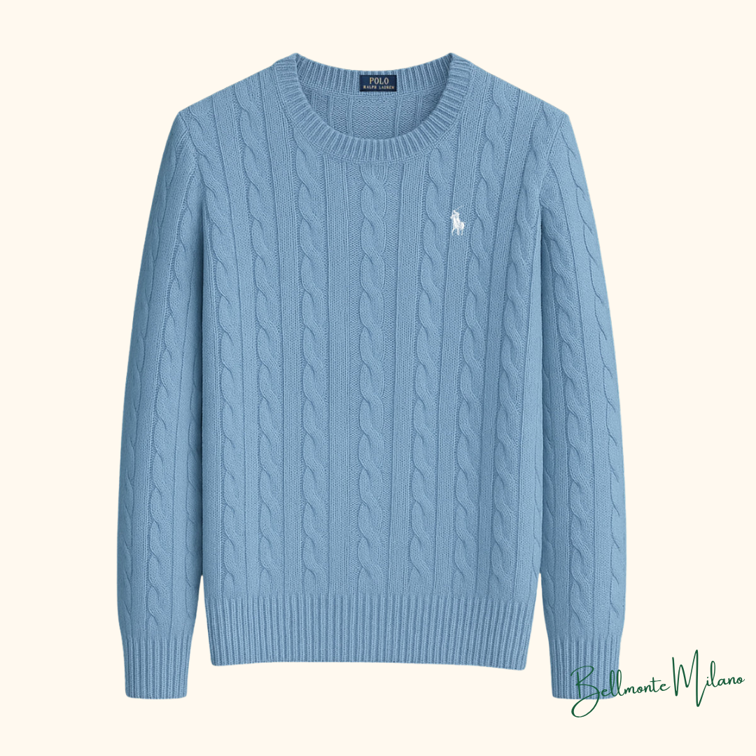 Suéter de malha de algodão trançado - R&L - Original