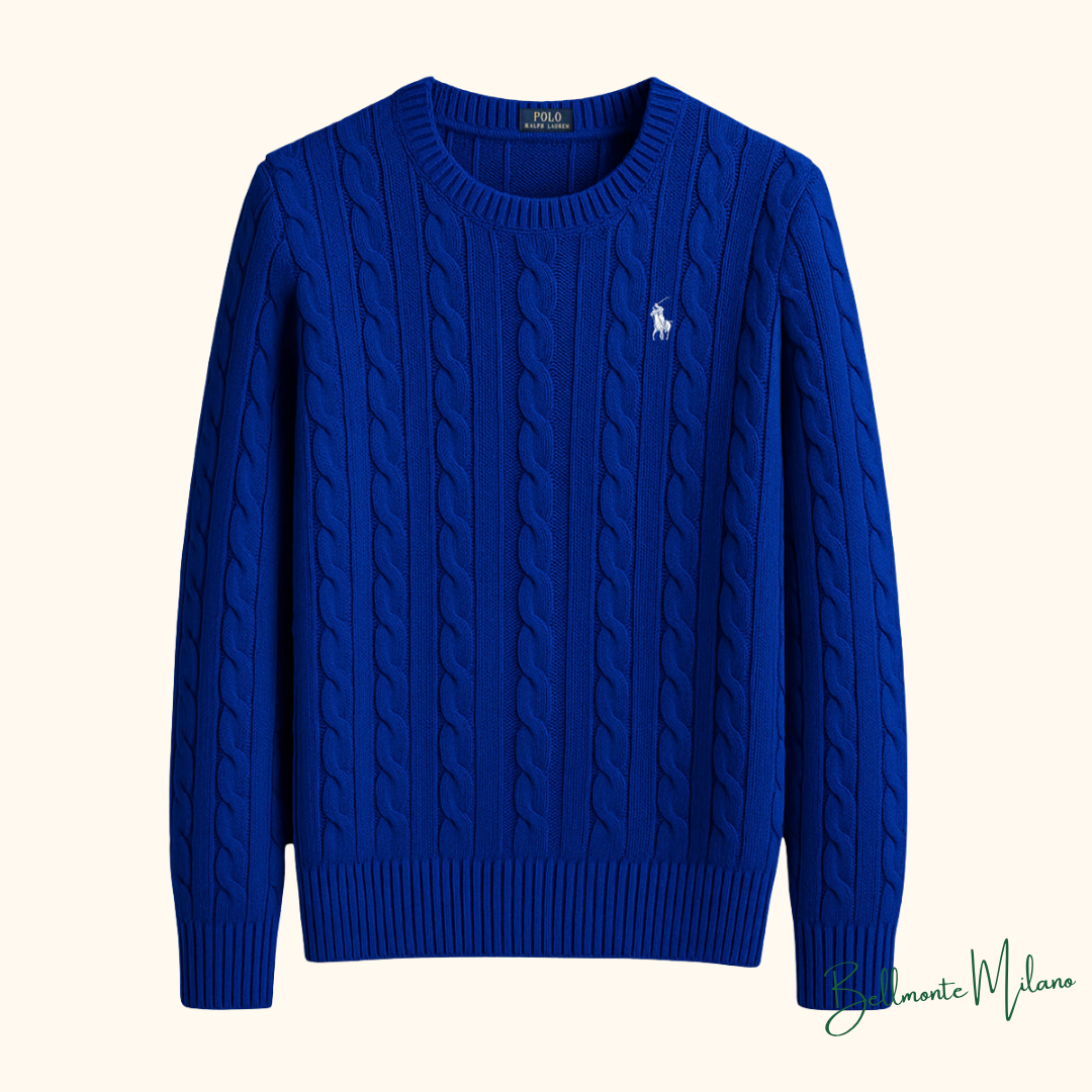 Suéter de malha de algodão trançado - R&L - Original
