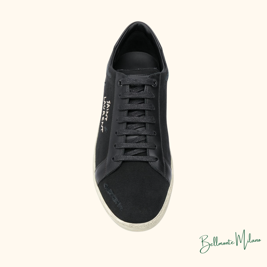 Tênis Cano Baixo YSL Preto