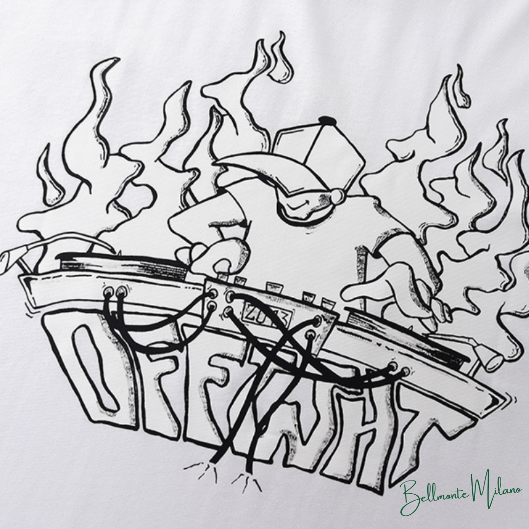 Camiseta "DJ Logo Print" Off-White