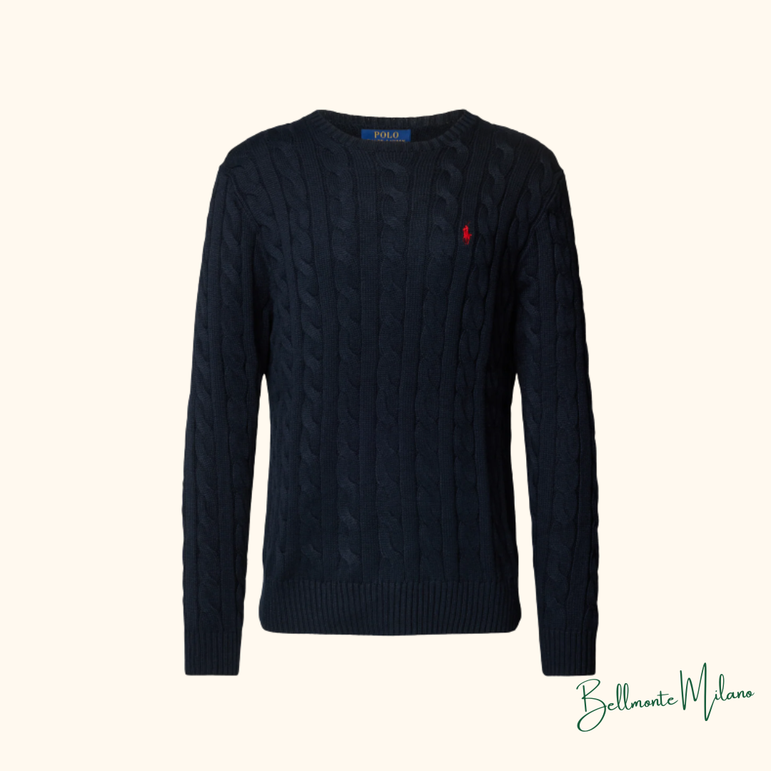 Suéter de malha de algodão trançado - R&L - Original