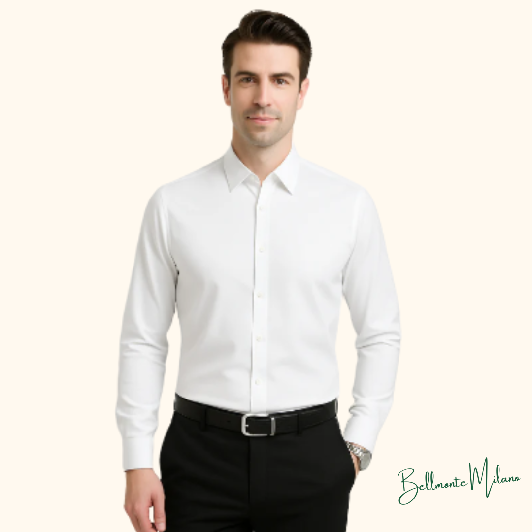 Camisa Elastech Social Anti Amassados + Brinde Relogio Social