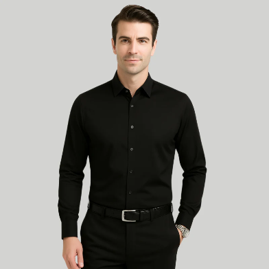 Camisa Elastech Social Anti Amassados + Brinde Relogio Social